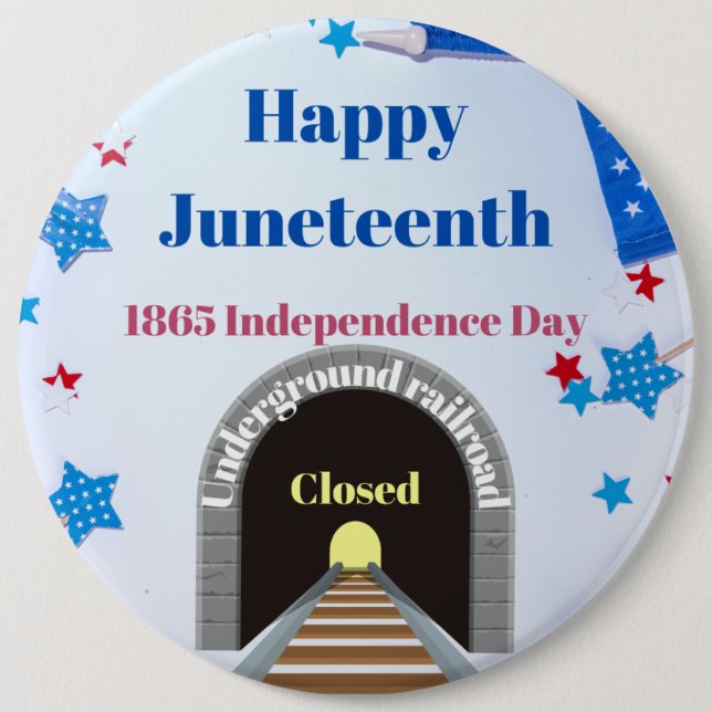 JT Independence Day 6 Cm Round Badge (Front)