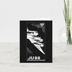 Ju 88 Ww2 German Plane Vintage 1941 Graphic Card