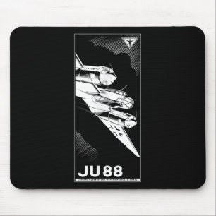Ju 88 Ww2 German Plane Vintage 1941 Graphic  Mouse Mat