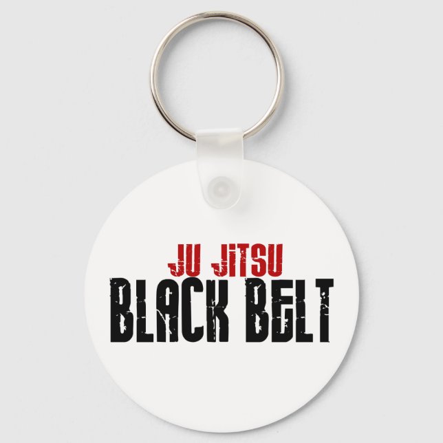 Ju Jitsu Black Belt Key Ring (Front)