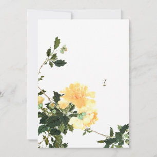 Ju Lian - Insects and Flowers framed Card