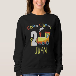 Juan Choo Choo Two Train 2nd Birthday Turning 2 Sweatshirt