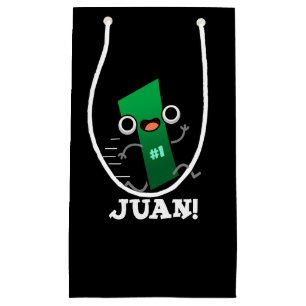 Juan Funny Mexican Number One Pun Dark BG Small Gift Bag