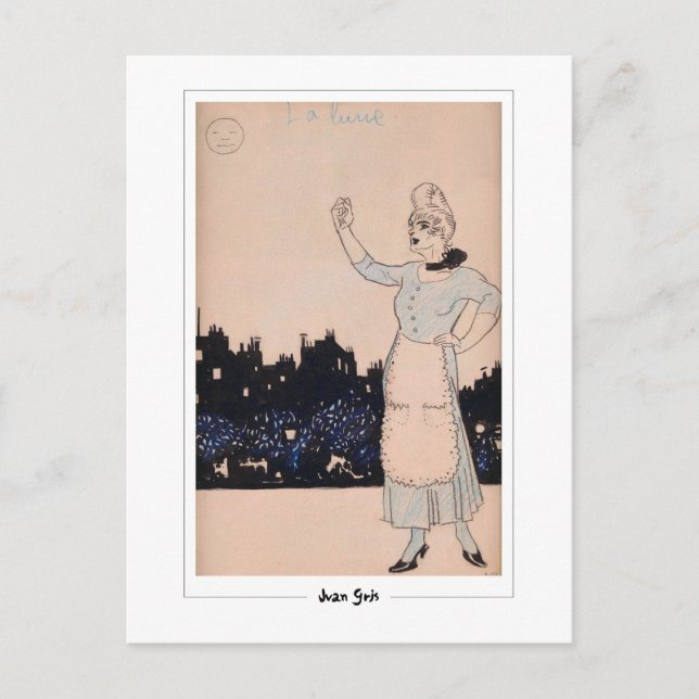 Juan Gris #335 - Fine Art Postcard (Front)