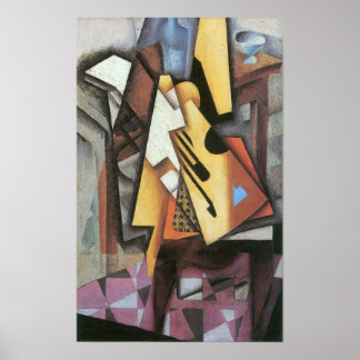 Juan Gris - Guitar and stool Poster
