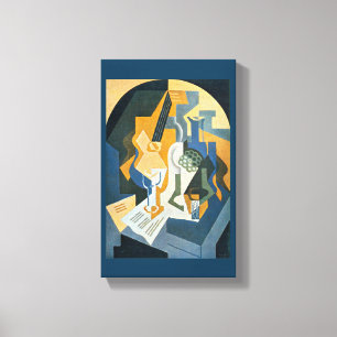 Juan Gris Still Life with Fruit Dish and Mandolin Canvas Print