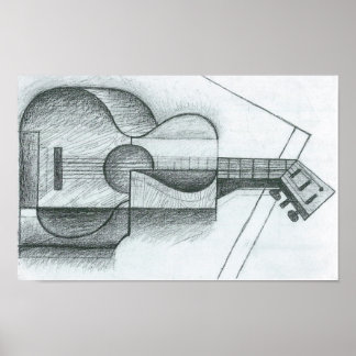 Juan Gris - The Guitar Poster