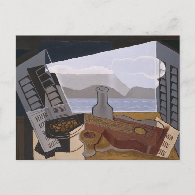 Juan Gris The Open Window Fine Art Postcard (Front)
