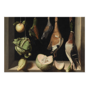 Juan Sanchez Cotan - Still Life with Game Fowl Photo Print