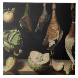 Juan Sanchez Cotan - Still Life with Game Fowl Tile