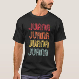 JUANA Gift Name Personalised Retro Vintage 80s 90s T-Shirt