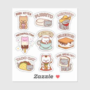 Jubby Cats - Cat Memes Stickers Sheet