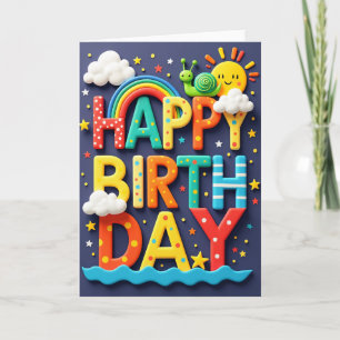 Jubilant 3D Birthday Card