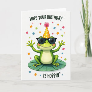 Jubilant Amphibian Birthday Card