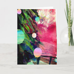 Jubilant Christmas Tree Holiday Card