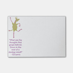 Jubilant Jennets Donkey Post-It Notes