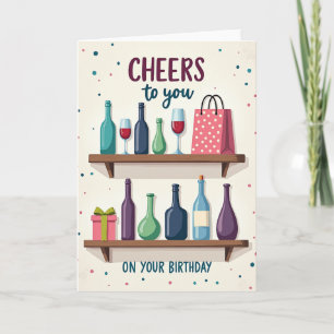 Jubilant Wooden Birthday Card