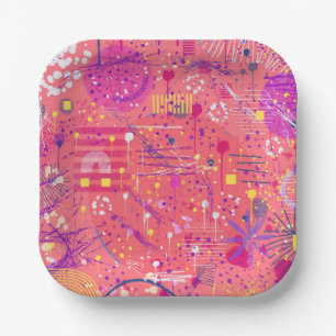 Jubilation: Maximalist Art Paper Plate