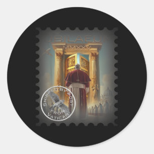 Jubilee 2025, Vatican, A Travel Souvenir, A Gift I Classic Round Sticker