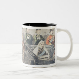 Jubilee of the Queen of England Two-Tone Coffee Mug