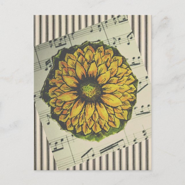 Jubilee Songflower Postcard (Front)