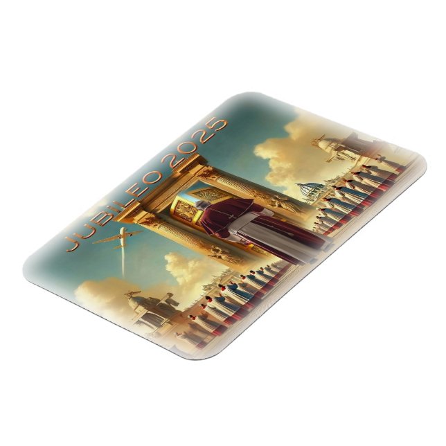 Jubileo 2025 Vaticano, recuerdo viaje idea regalo. Magnet (Left Side)