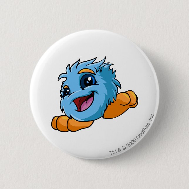 JubJub Blue 6 Cm Round Badge (Front)