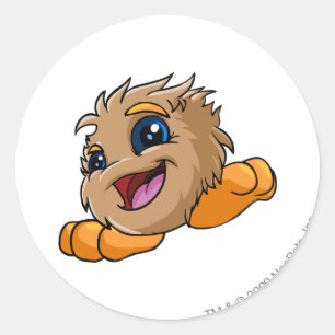 JubJub Brown Classic Round Sticker