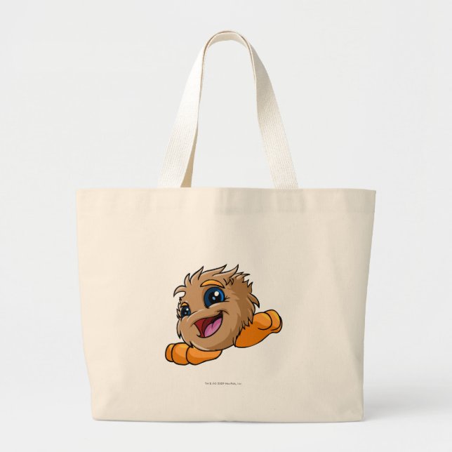JubJub Brown Large Tote Bag (Front)