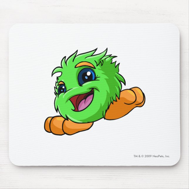 JubJub Green Mouse Mat (Front)