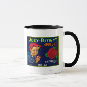 Jucy Bite Apple Crate LabelYakima, WA Mug