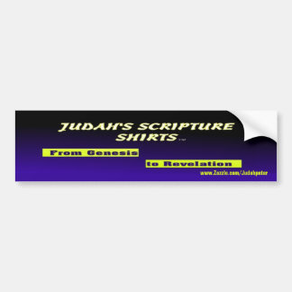 Judah's Scripture Shirts Bumper Sticker