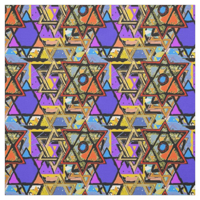 Judaic Customised Fabrics - Mogen David Gifts Fabric (Swatch)