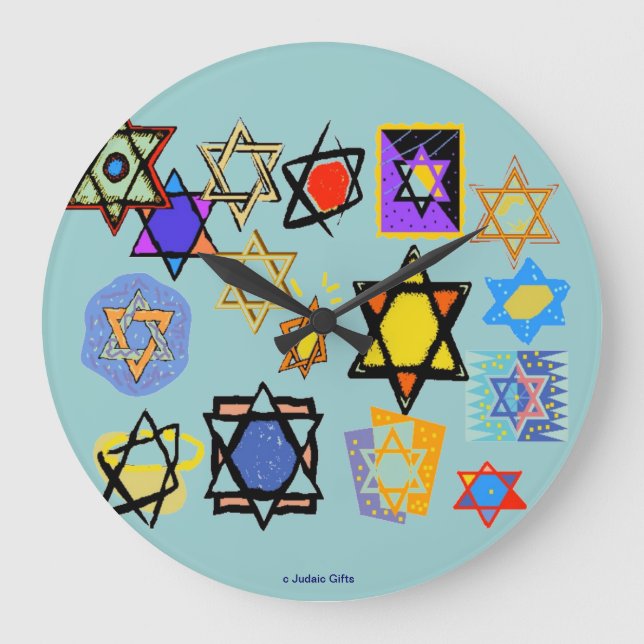 JUDAIC WALL CLOCKS - JEWISH HOLIDAYS - BEST GIFTS (Front)
