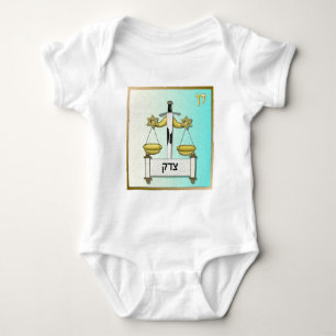 Judaica 12 Tribes Israel Dan Art Baby Bodysuit