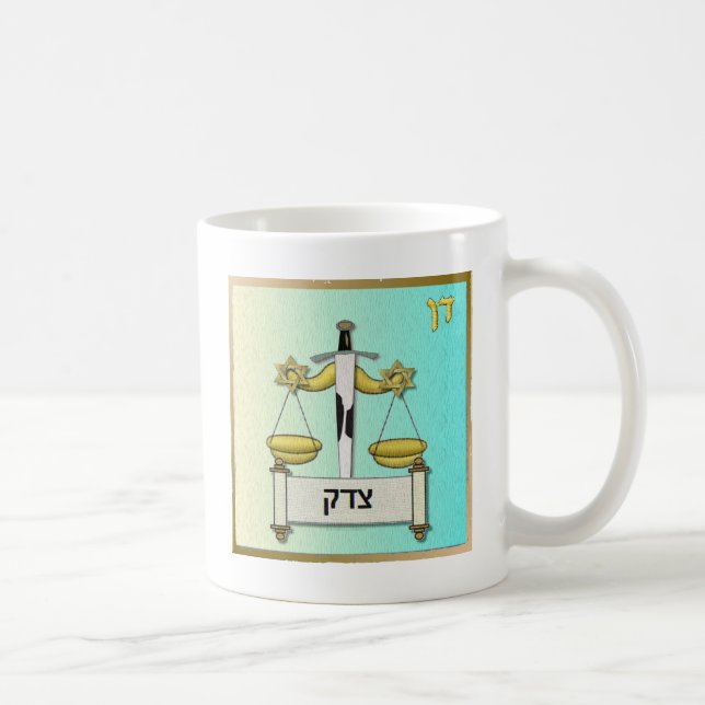 Judaica 12 Tribes Israel Dan Art Coffee Mug (Right)