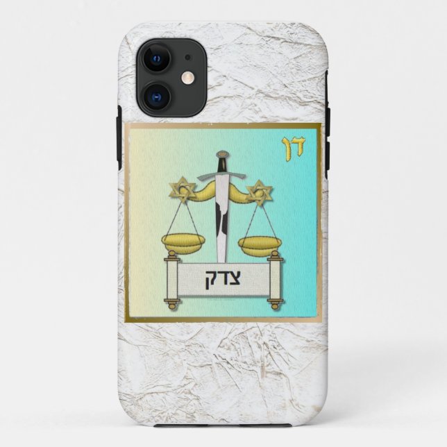 Judaica 12 Tribes Israel Dan Case-Mate iPhone Case (Back)