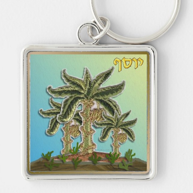 Judaica 12 Tribes Israel Joseph Key Ring (Front)
