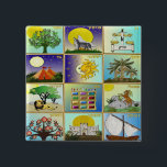 Judaica 12 Tribes of Israel Art 15 Cm Square Badge<br><div class="desc">You are viewing The Lee Hiller Design Collection. Apparel,  Gifts & Collectibles  Lee Hiller Photography or Digital Art Collection. You can view her Nature photography at http://HikeOurPlanet.com/ and follow her hiking blog within Hot Springs National Park.</div>