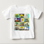 Judaica 12 Tribes of Israel Art Baby T-Shirt<br><div class="desc">You are viewing The Lee Hiller Design Collection. Apparel,  Gifts & Collectibles  Lee Hiller Photography or Digital Art Collection. You can view her Nature photography at http://HikeOurPlanet.com/ and follow her hiking blog within Hot Springs National Park.</div>