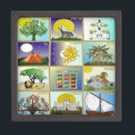 Judaica 12 Tribes of Israel Art Jewellery Box<br><div class="desc">You are viewing The Lee Hiller Design Collection. Apparel,  Gifts & Collectibles  Lee Hiller Photography or Digital Art Collection. You can view her Nature photography at http://HikeOurPlanet.com/ and follow her hiking blog within Hot Springs National Park.</div>