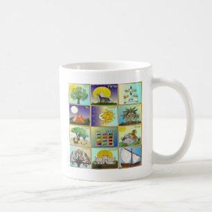 Judaica 12 Tribes Of Israel Art Panels Coffee Mug