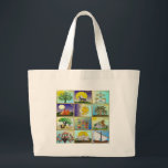 Judaica 12 Tribes Of Israel Art Panels Large Tote Bag<br><div class="desc">You are viewing The Lee Hiller Design Collection. Apparel,  Gifts & Collectibles Lee Hiller Photography or Digital Art Collection. You can view her Nature photography at http://HikeOurPlanet.com/ and follow her hiking blog within Hot Springs National Park.</div>