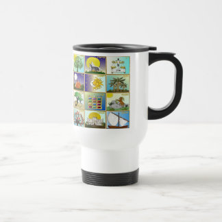 Judaica 12 Tribes Of Israel Art Panels Travel Mug