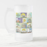 Judaica 12 Tribes Of Israel Art Print Frosted Glass Beer Mug<br><div class="desc">You are viewing The Lee Hiller Photography Art and Designs Collection of Home and Office Decor,  Apparel,  Gifts and Collectibles. The Designs include Lee Hiller Photography and Mixed Media Digital Art Collection. You can view her Nature photography at http://HikeOurPlanet.com/ and follow her hiking blog within Hot Springs National Park.</div>