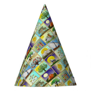 Judaica 12 Tribes Of Israel Art Print Party Hat