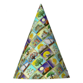 Judaica 12 Tribes Of Israel Art Print Party Hat