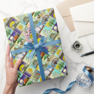 Judaica 12 Tribes Of Israel Art Print Wrapping Pap Paper
