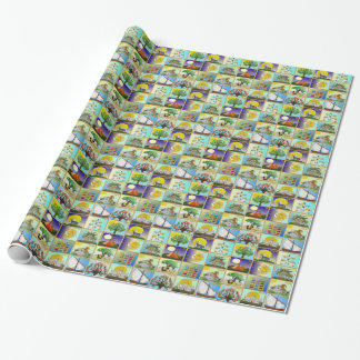 Judaica 12 Tribes Of Israel Art Print Wrapping Paper
