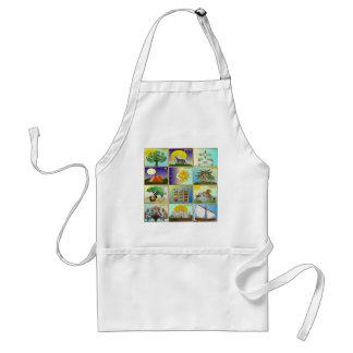 Judaica 12 Tribes of Israel Art Standard Apron